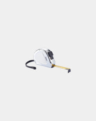 Rolmeter 3m ABS chrome met riemclip om te personaliseren - Zilver