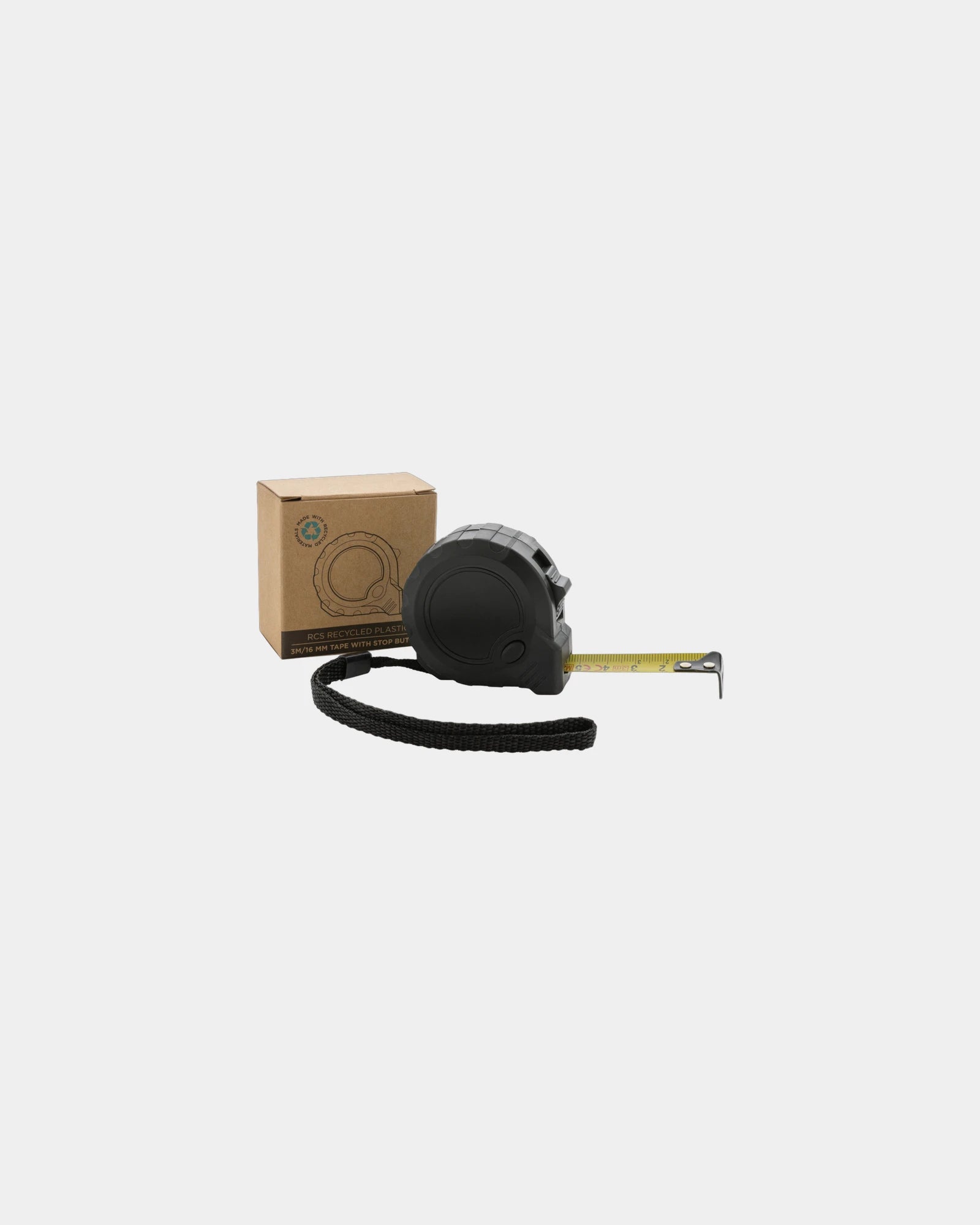 Rolmeter gerecycled RCS met stopknop om te personaliseren - 2