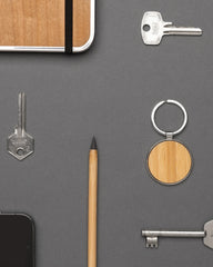 Sleutelhanger rond gerecycled RCS zink om te personaliseren - 4