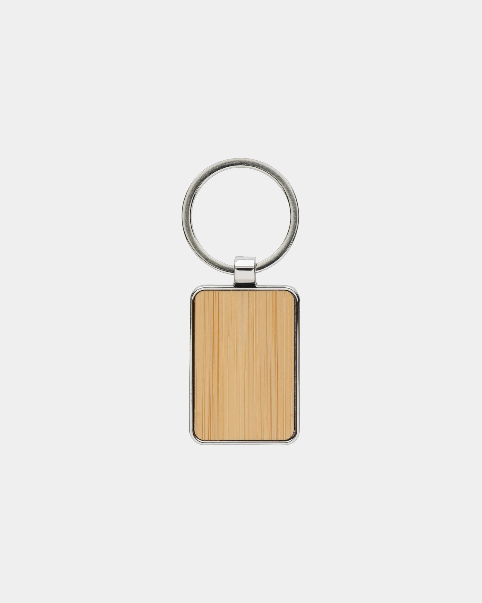 Sleutelhanger gerecycled RCS zink om te personaliseren - Zilver