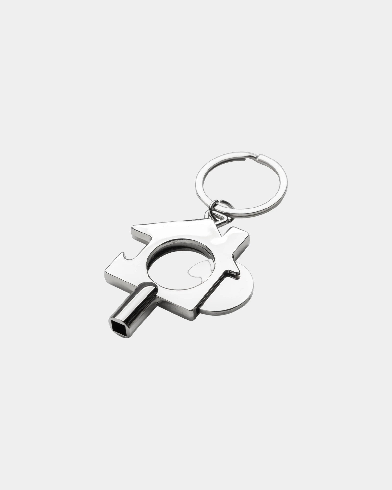 Sleutelhanger 3-in-1 gerecycled zink om te personaliseren - Zilver