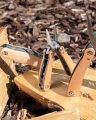 Multitool beukenhout roestvrij staal om te personaliseren - 7