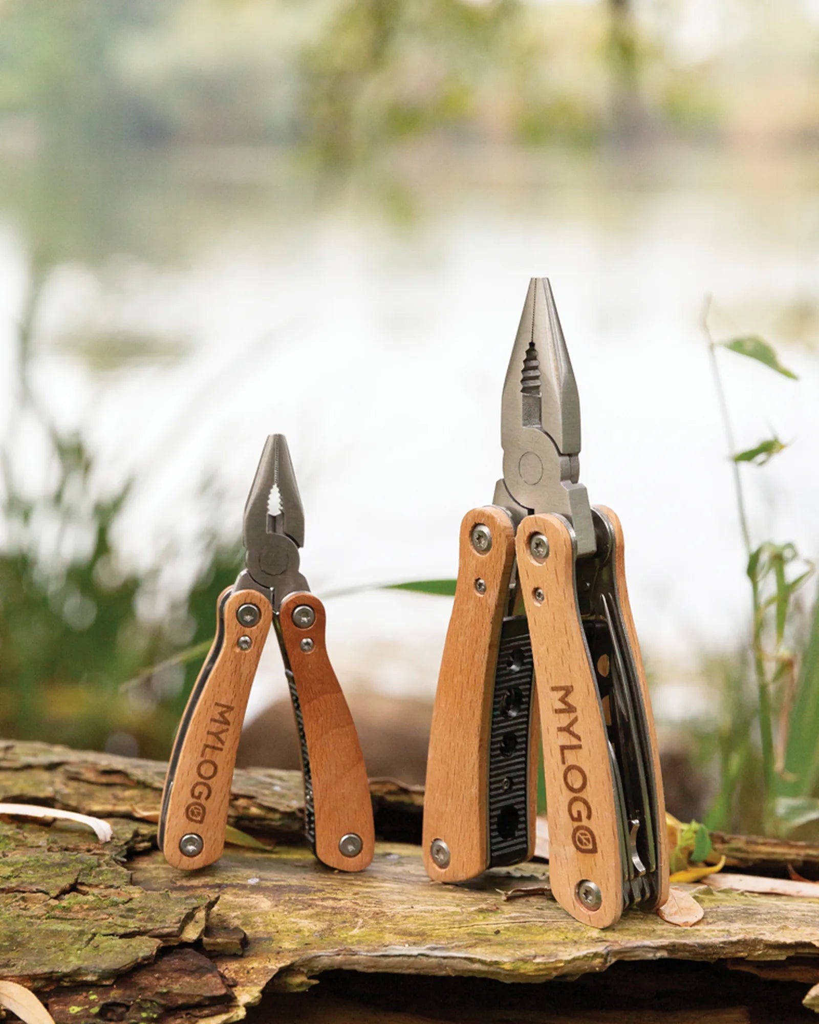 Multitool beukenhout roestvrij staal om te personaliseren - 8
