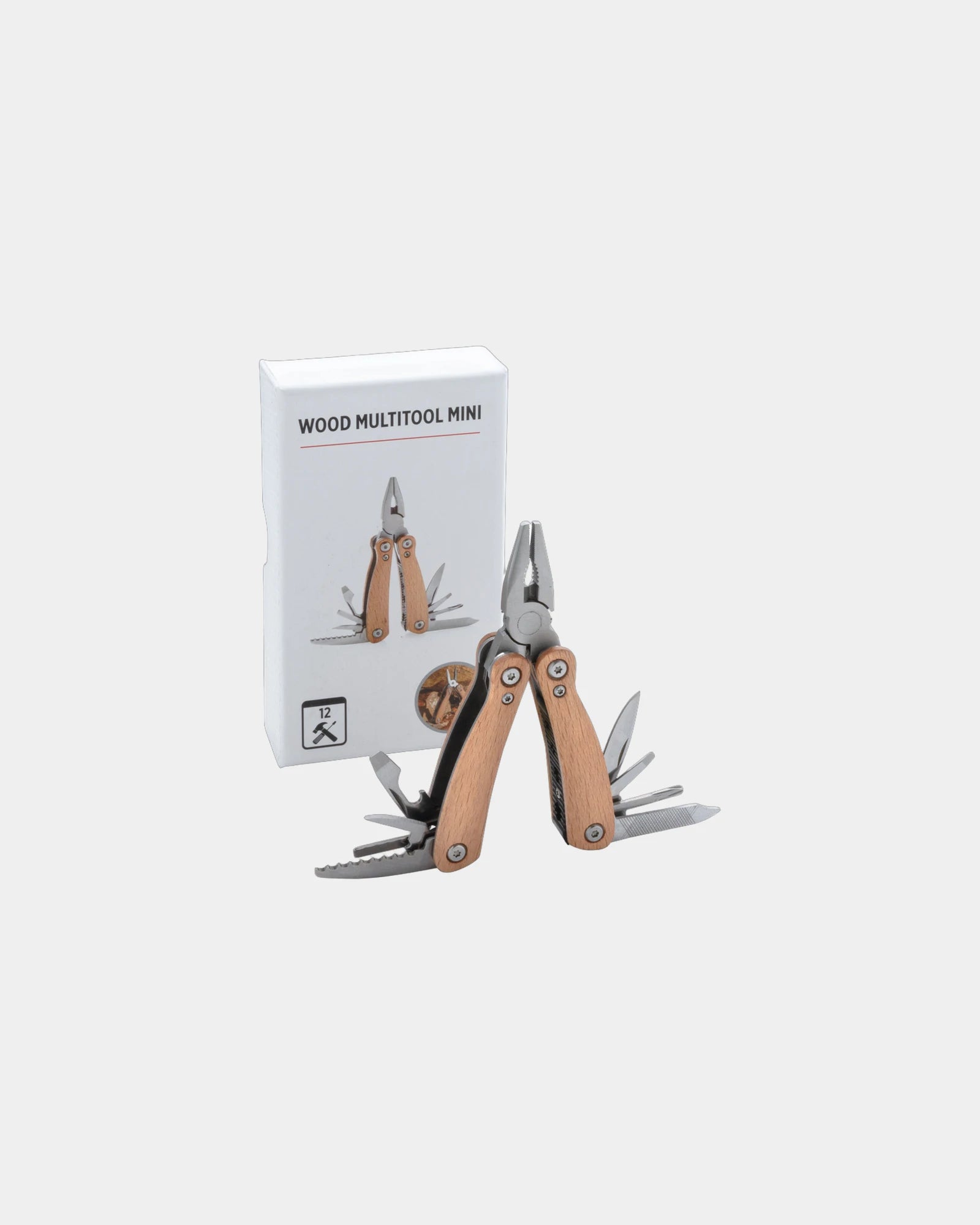 Multitool beukenhout roestvrij staal om te personaliseren - 2