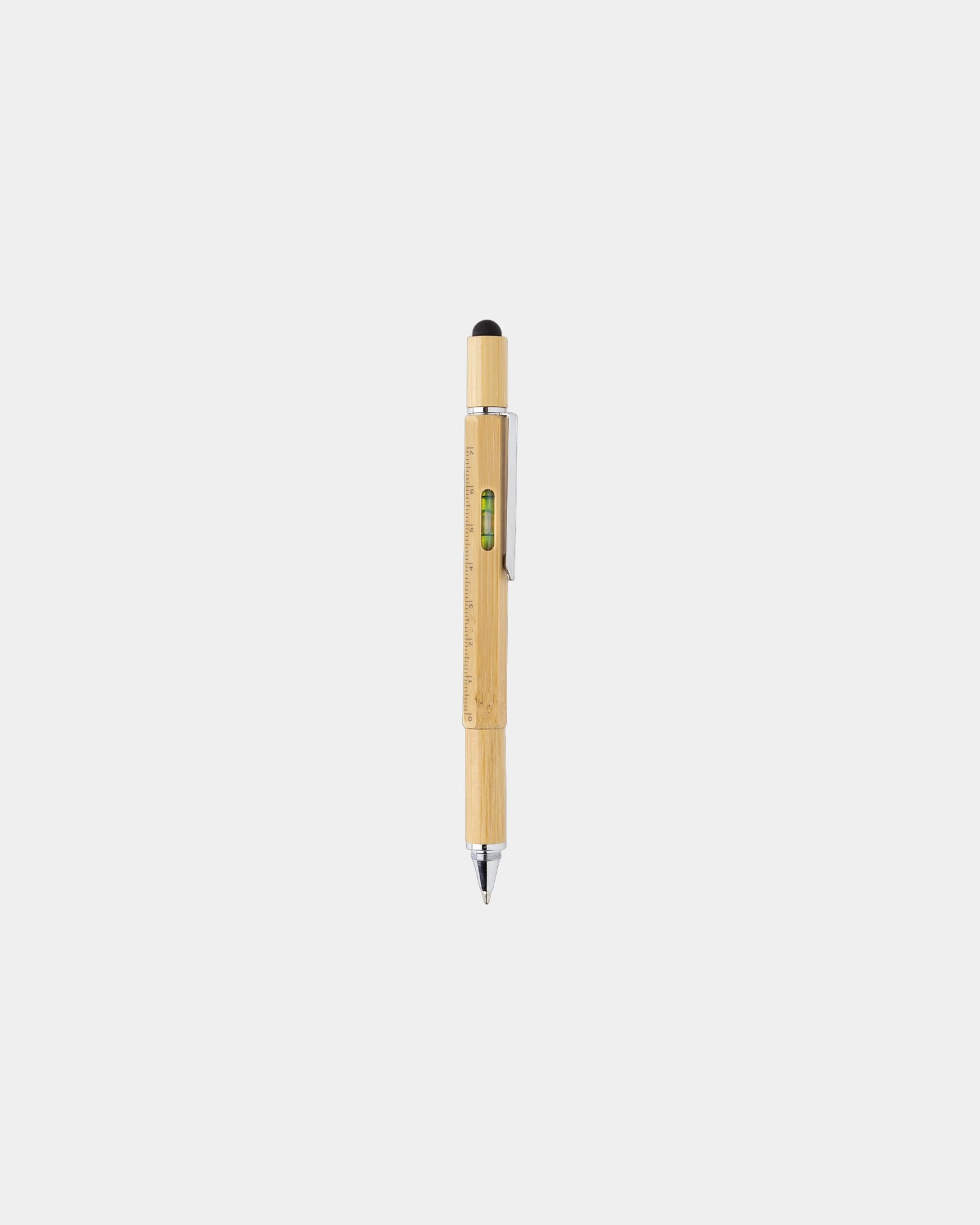 Multitool pen bamboe 5-in-1 om te personaliseren - 4