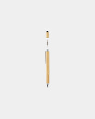 Multitool pen bamboe 5-in-1 om te personaliseren - 7