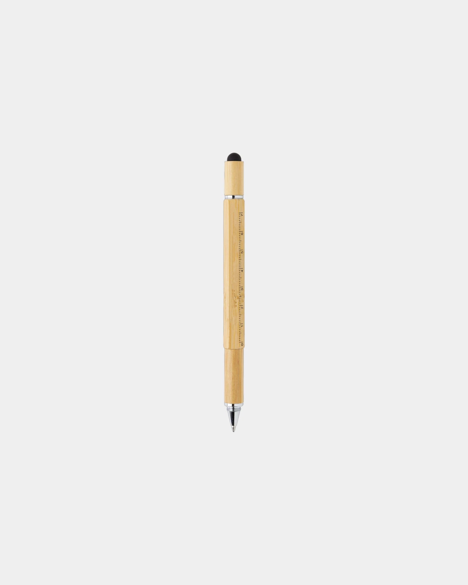 Multitool pen bamboe 5-in-1 om te personaliseren - 5