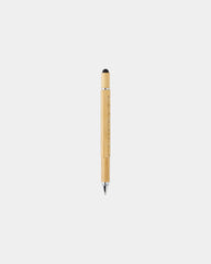 Multitool pen bamboe 5-in-1 om te personaliseren - 5