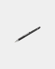 Multitool pen aluminium met liniaal om te personaliseren - Zwart
