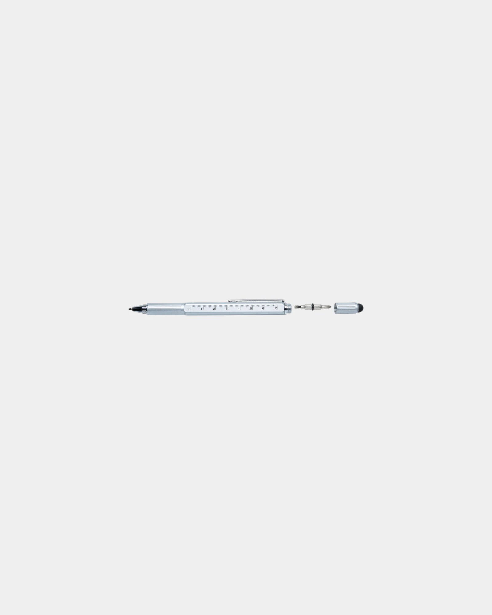 Multitool pen aluminium met liniaal om te personaliseren - 12