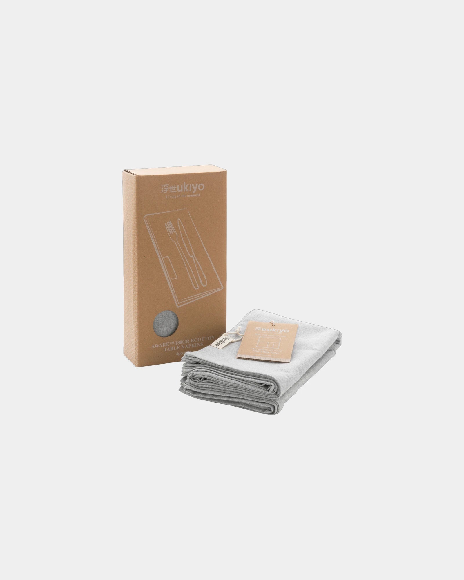Set tafelservetten gerecycled katoen om te personaliseren - 7