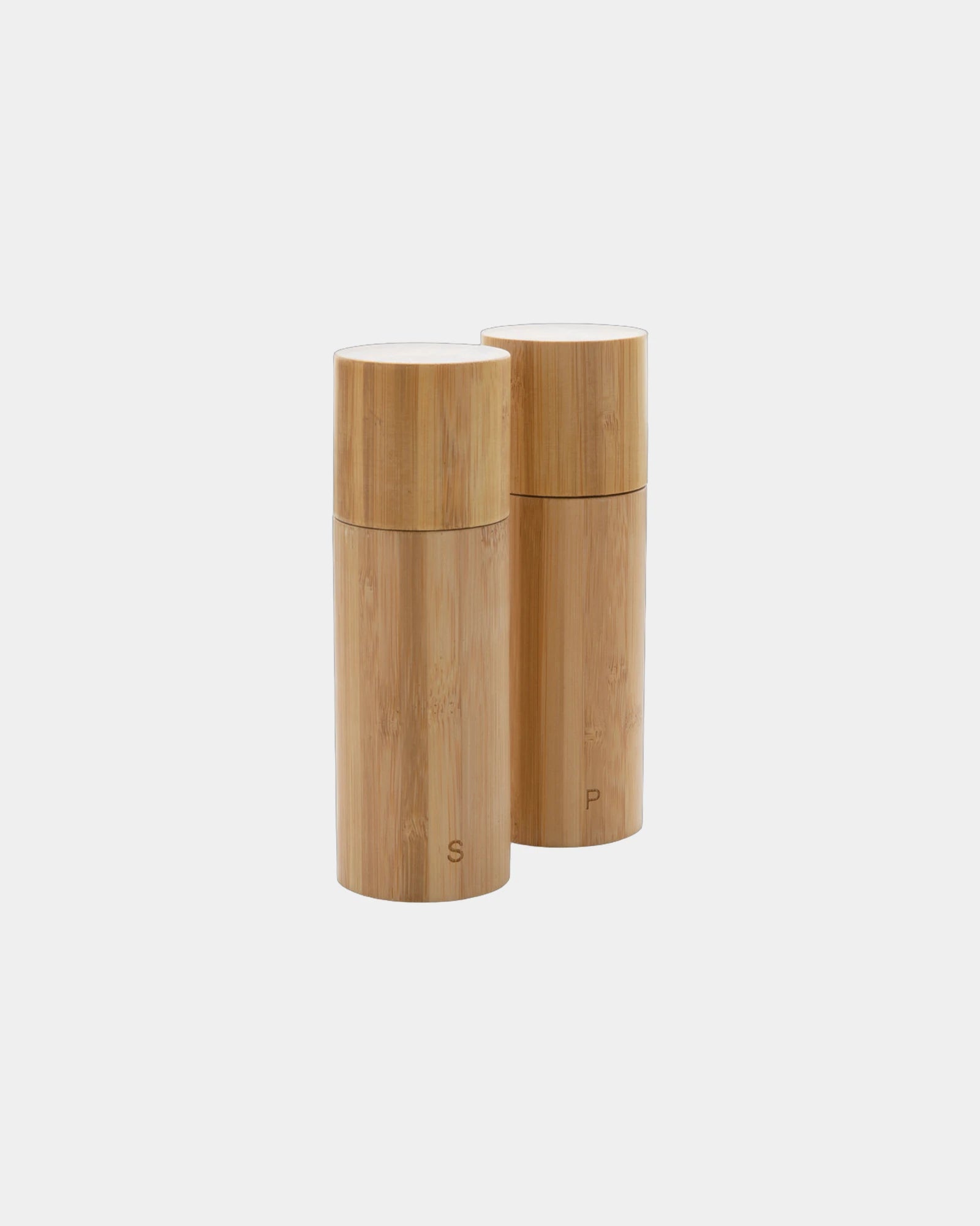 Peper- en zoutset bamboe 110ml om te personaliseren - Bruin