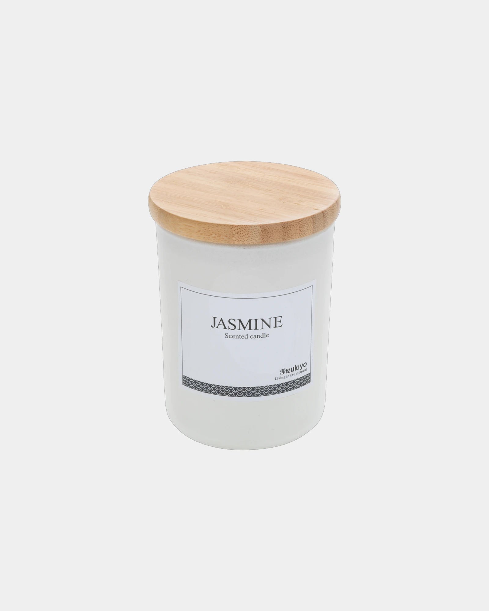 Geurkaars met bamboe deksel jasmijn om te personaliseren - 11