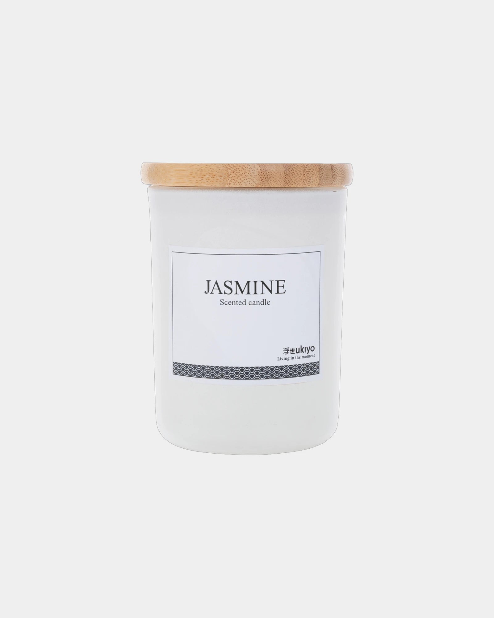 Geurkaars met bamboe deksel jasmijn om te personaliseren - 12