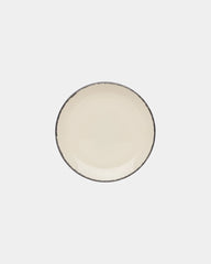 Bordenset keramiek 28 cm zwarte rand om te personaliseren - 1