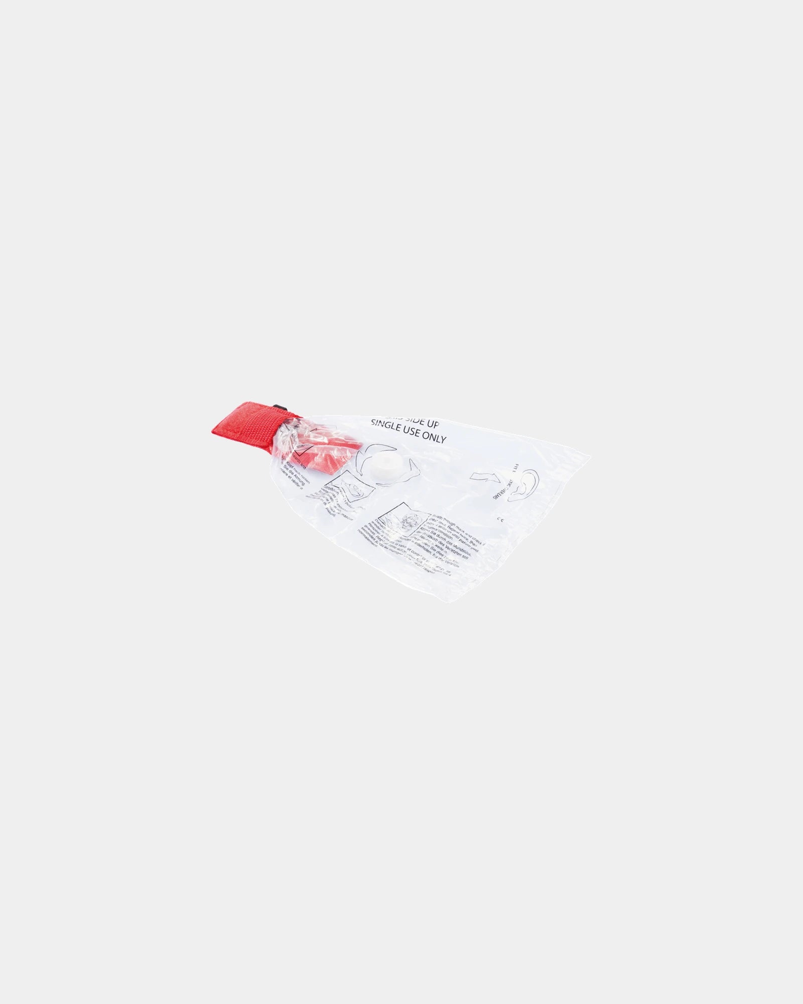 EHBO-tasje rood met veiligheidsmasker om te personaliseren - Rood