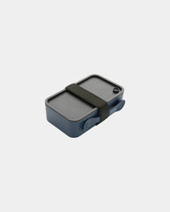 Lunchbox gerecycled rPP 0,8L met bestek om te personaliseren - Marineblauw