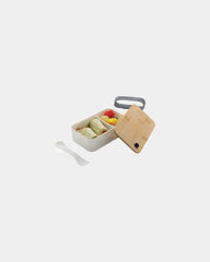 Lunchbox gerecycled RCS bamboe deksel om te personaliseren