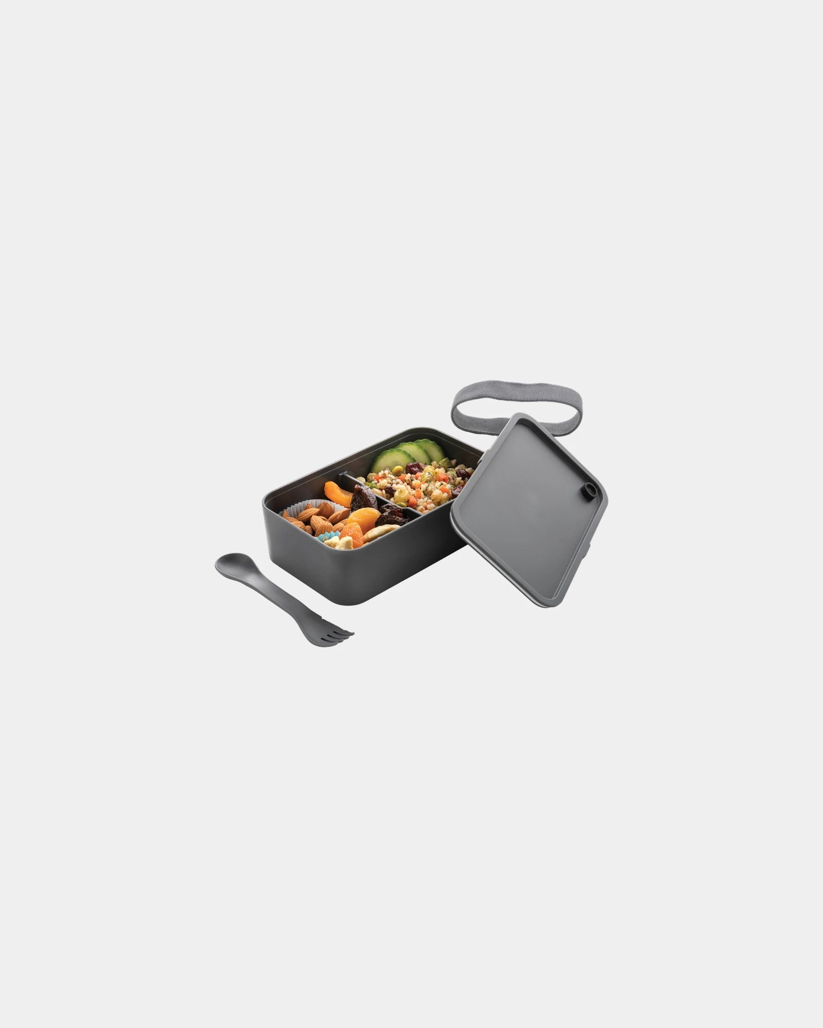 Lunchbox PP 0,8L met vork-lepel om te personaliseren - 1