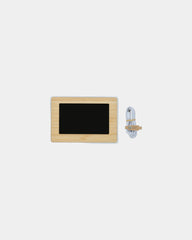 Gerecycled LED-klok bamboe RCS om te personaliseren - 1