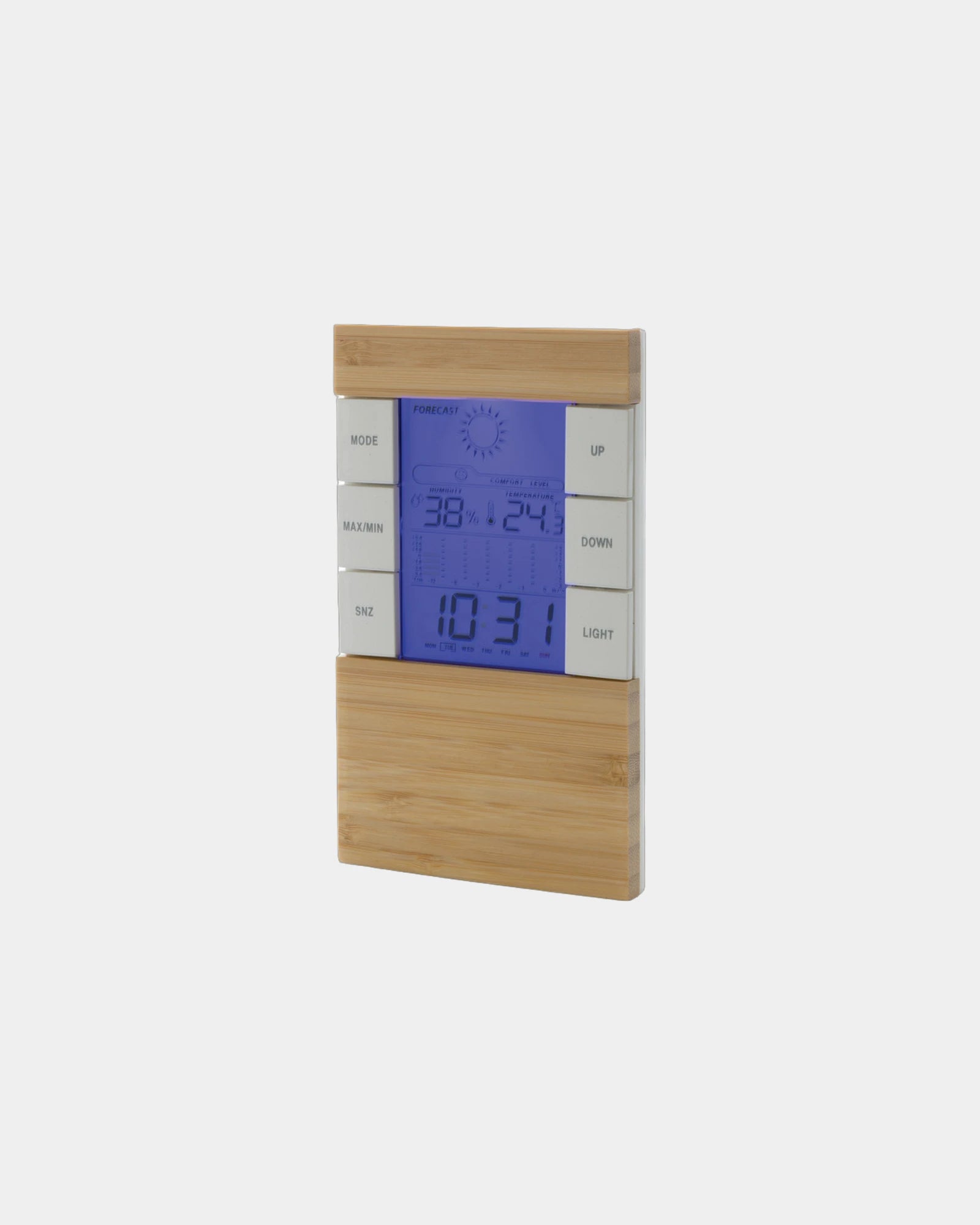 Weerstation bamboe gerecycled RCS Utah om te personaliseren - Bruin