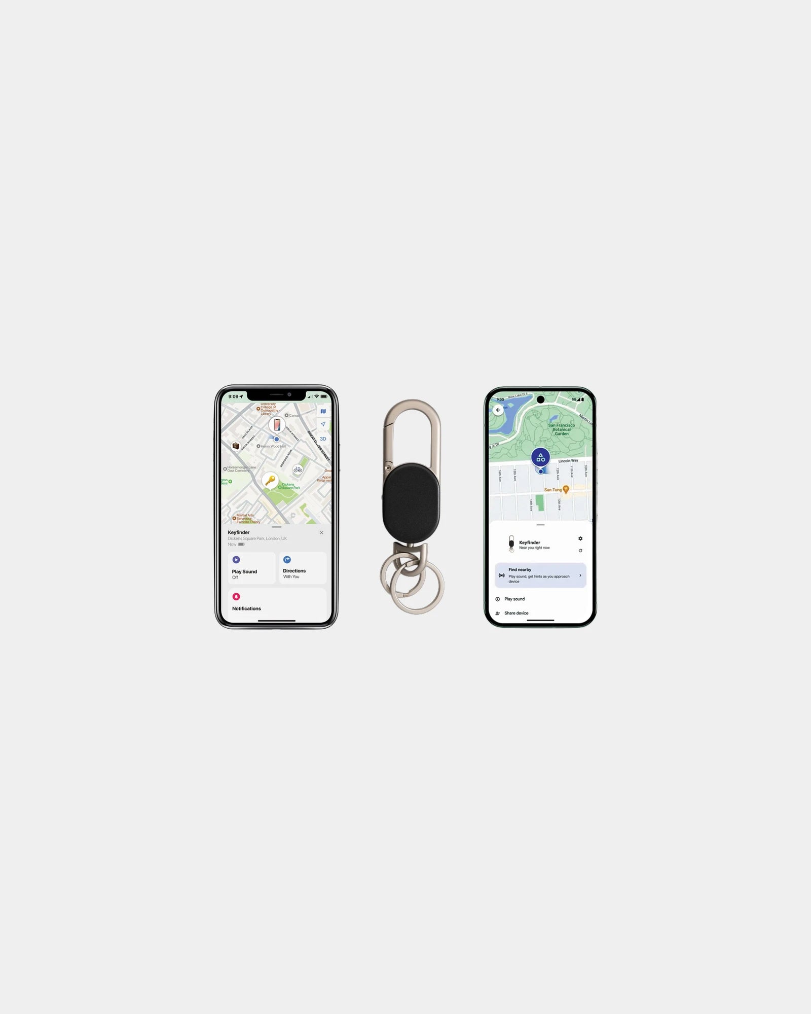 Sleutelhanger met geolocatie oplaadbaar om te personaliseren - 2