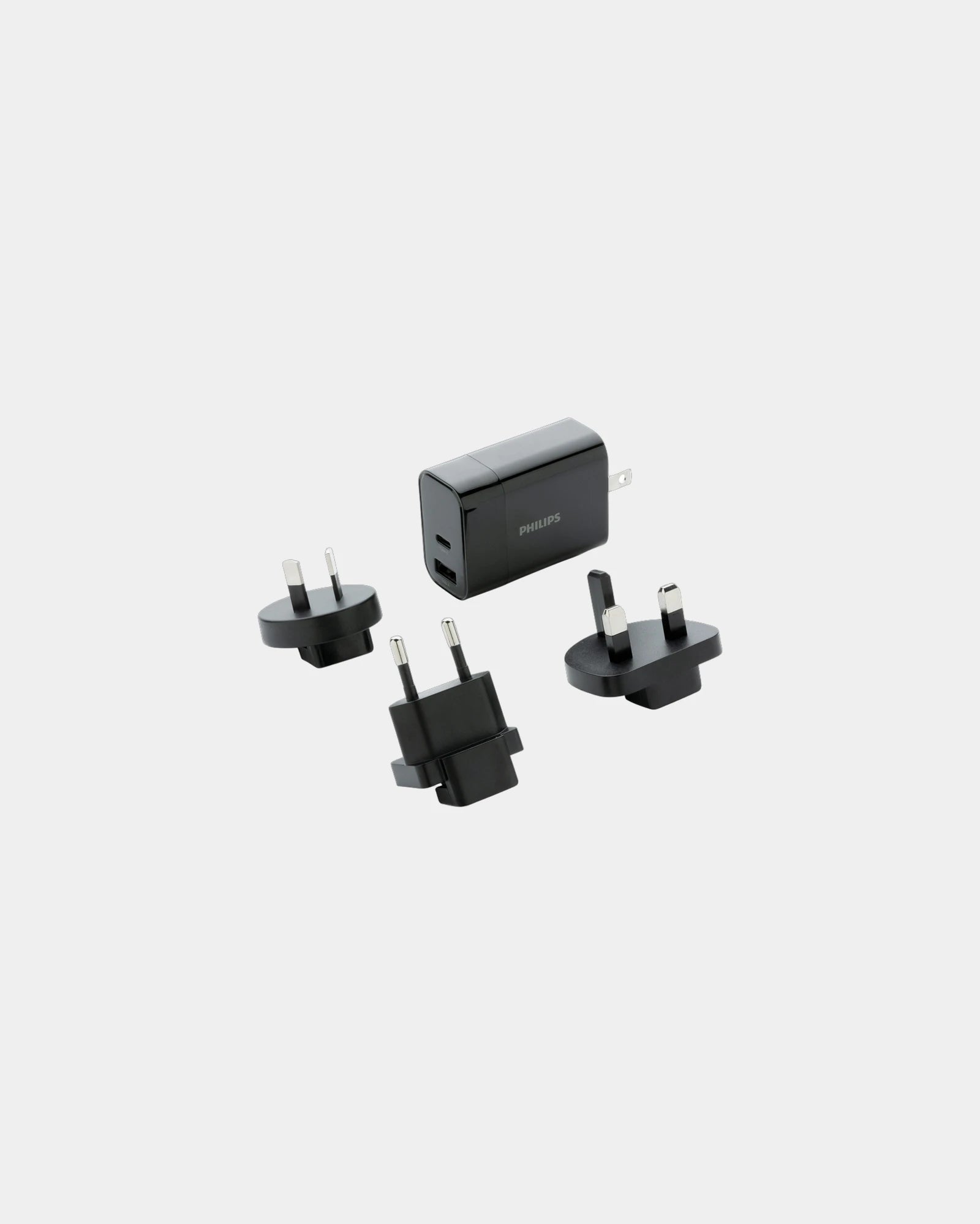 Reisoplader snelladen Philips USB-C 30W om te personaliseren - Zwart
