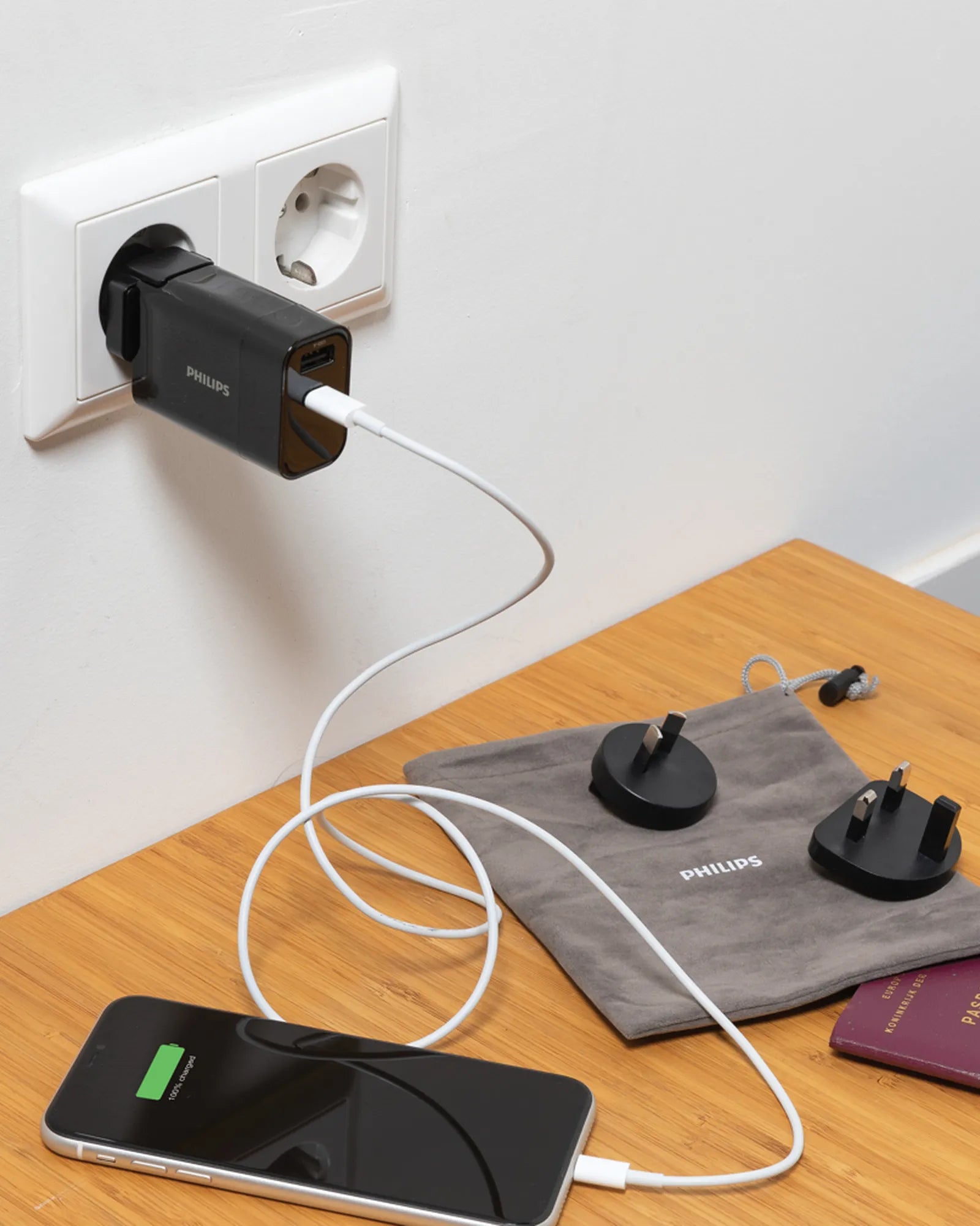 Reisoplader snelladen Philips USB-C 30W om te personaliseren - 1