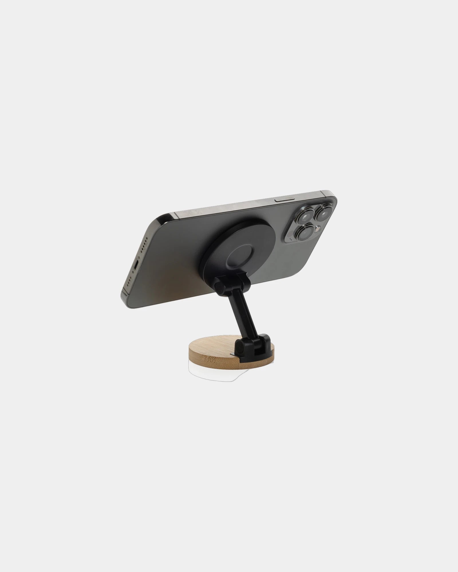 Telefoonhouder gerecycled RCS en bamboe om te personaliseren - 5