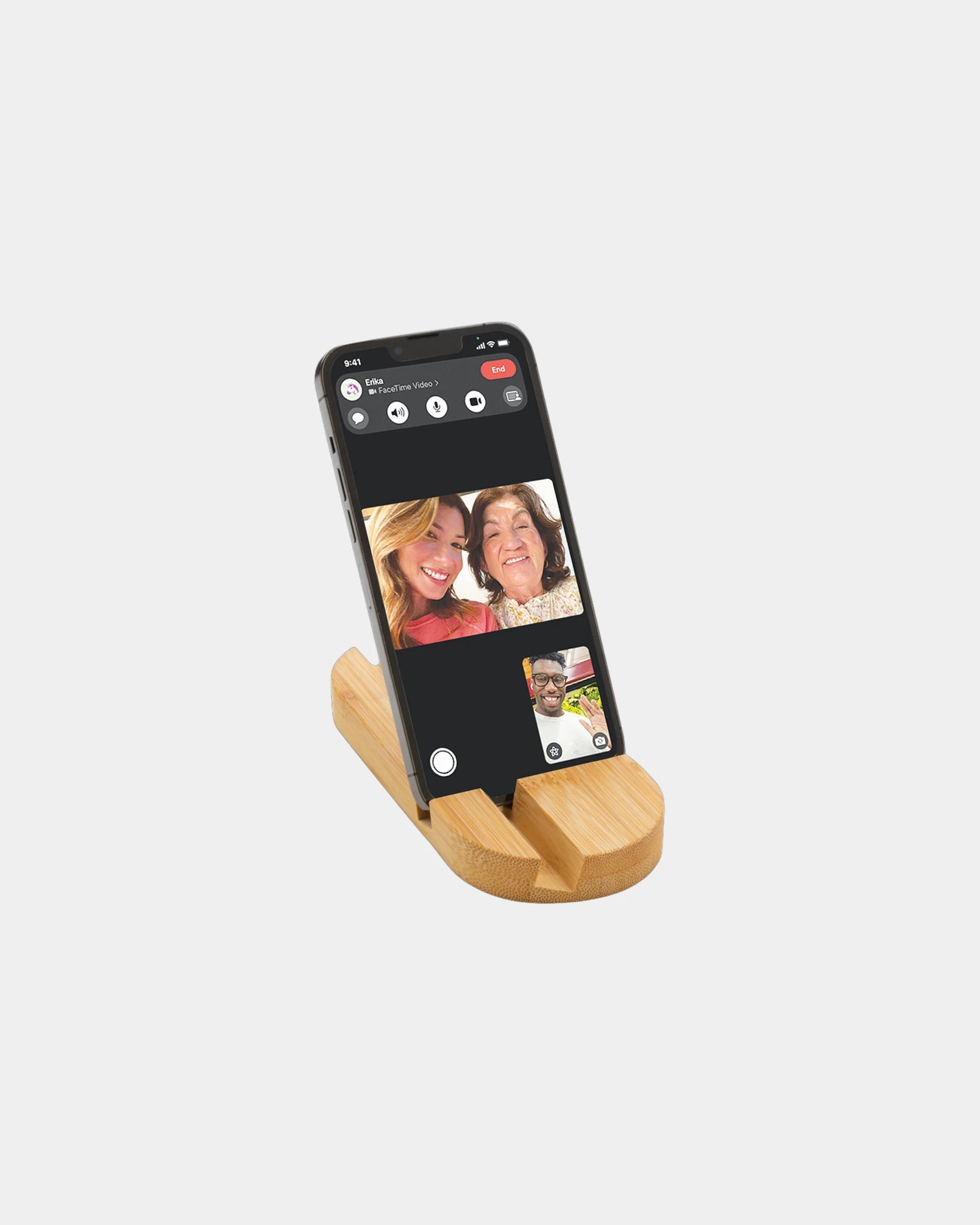 Telefoonhouder bamboe universeel om te personaliseren - 1