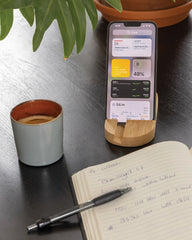 Telefoonhouder bamboe universeel om te personaliseren - 5