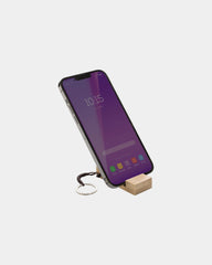 Telefoonhouder FSC-bamboe met kraftbox om te personaliseren - 1