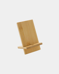 Telefoonhouder FSC-bamboe met kraftbox om te personaliseren - Bruin