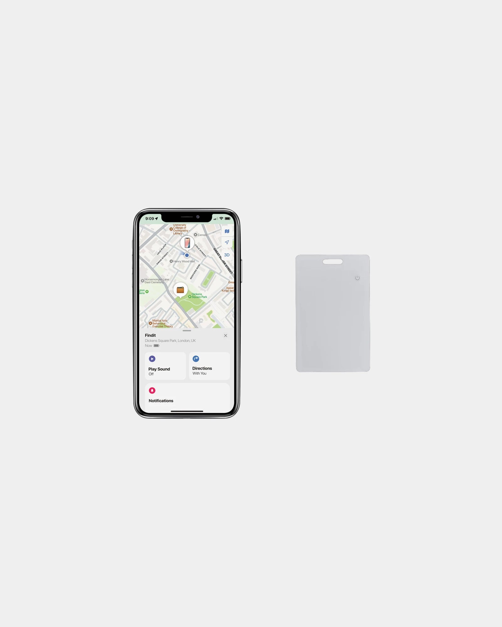 Geolocatiekaart gerecycled ABS RCS om te personaliseren - 3
