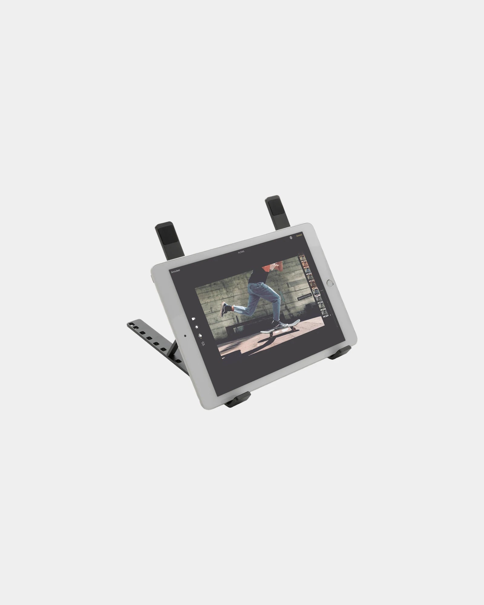 Laptopstandaard gerecycled aluminium om te personaliseren