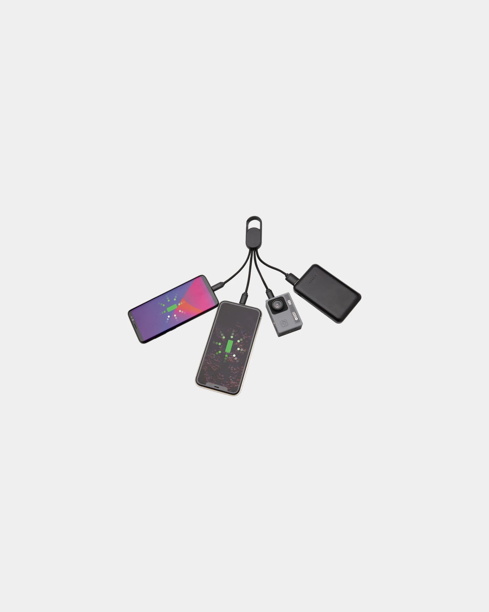 Multikabel 4-in-1 met karabijnhaak om te personaliseren - 2