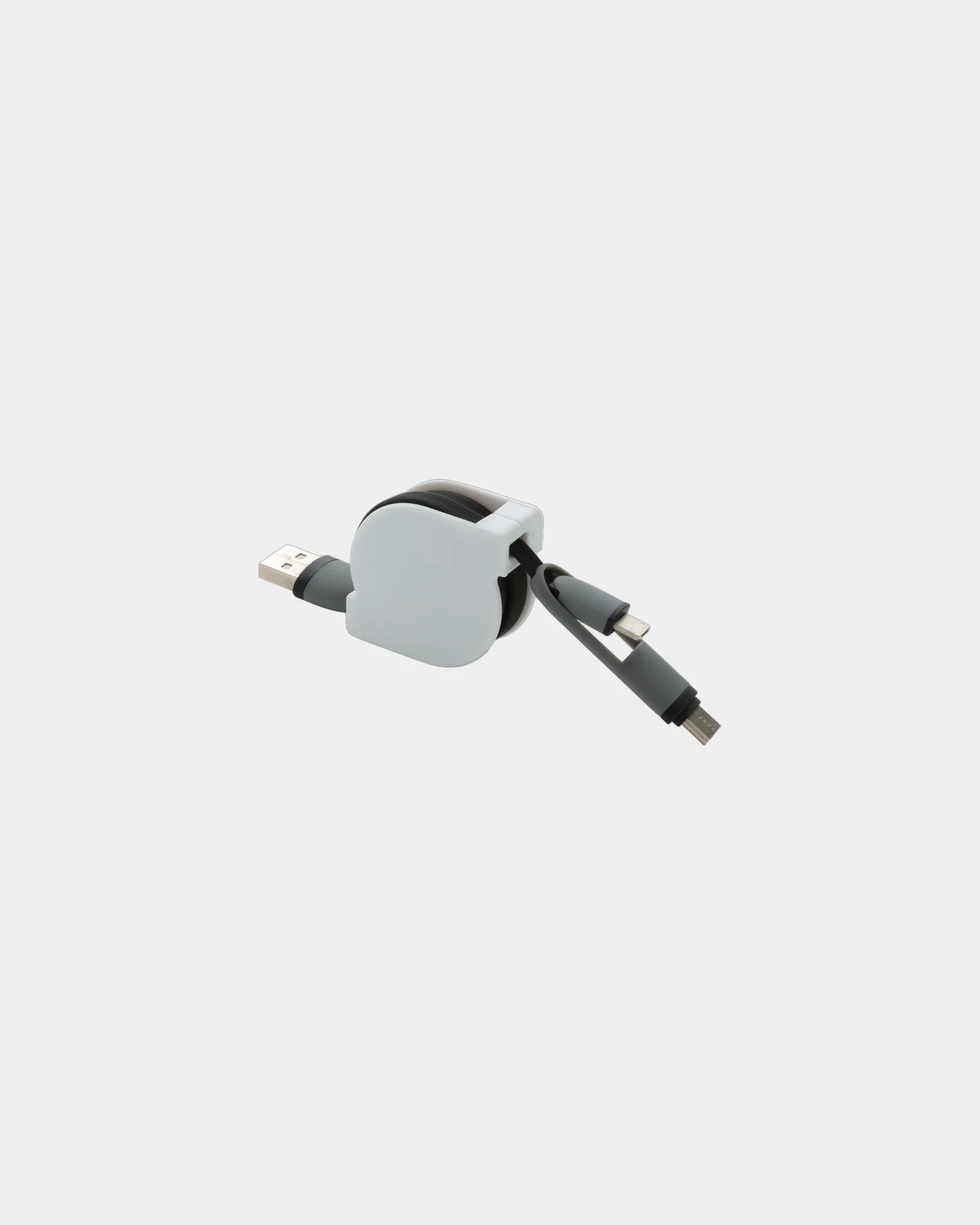 Oplaadkabel 3-in-1 retractable 100cm om te personaliseren - Zwart