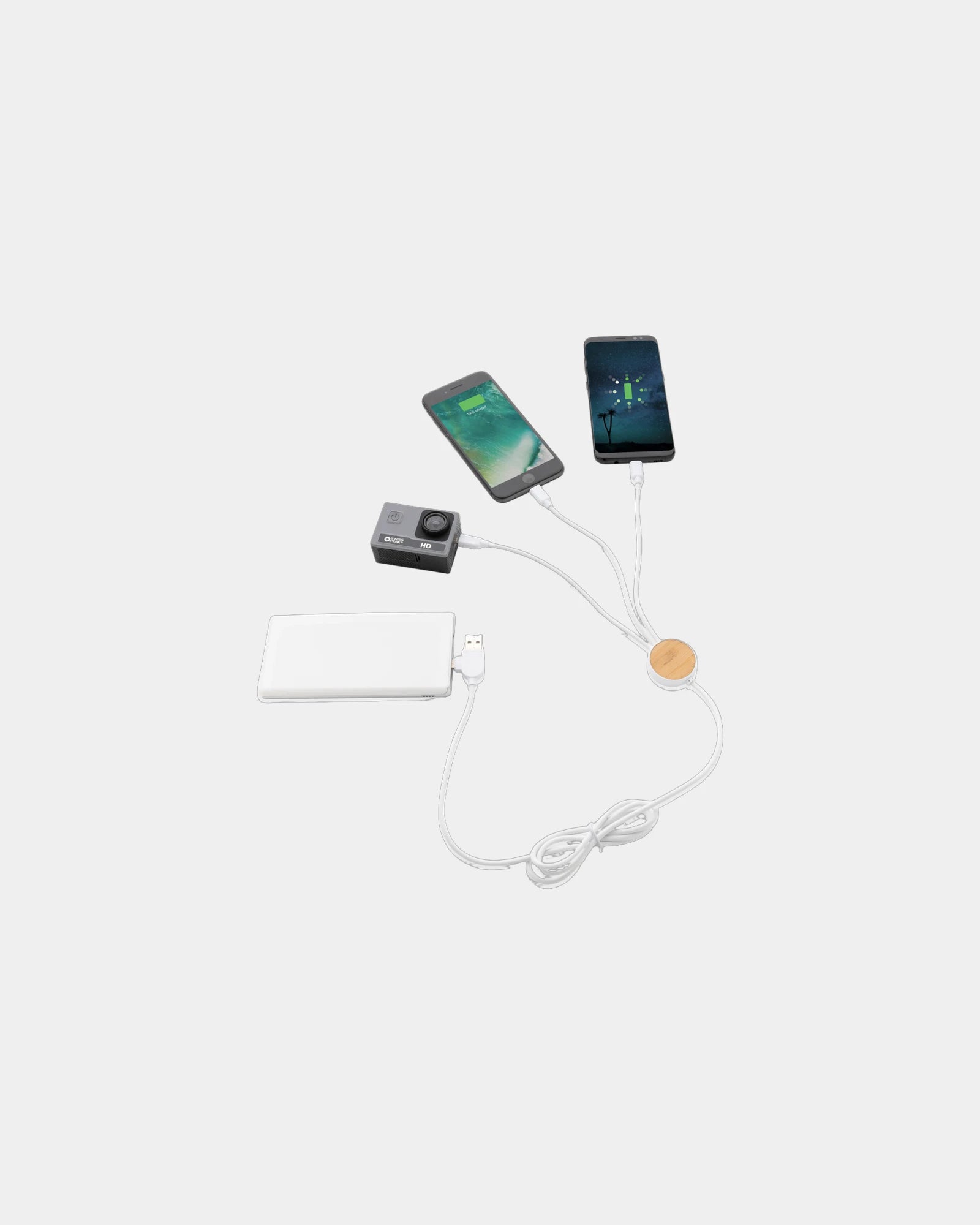 Multikabel 6-in-1 gerecycled plastic om te personaliseren - 3