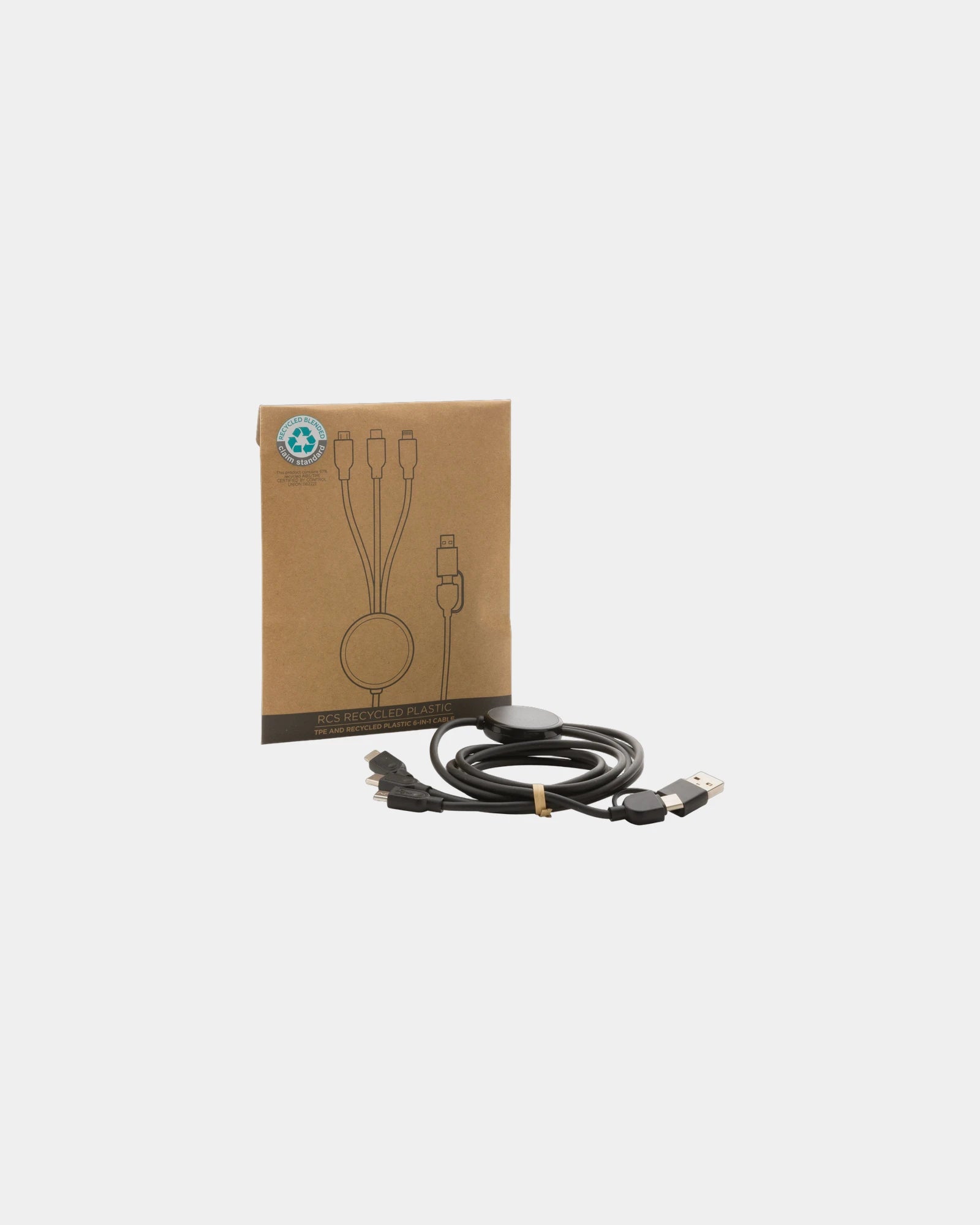 Multikabel 6-in-1 gerecycled TPE om te personaliseren - 1