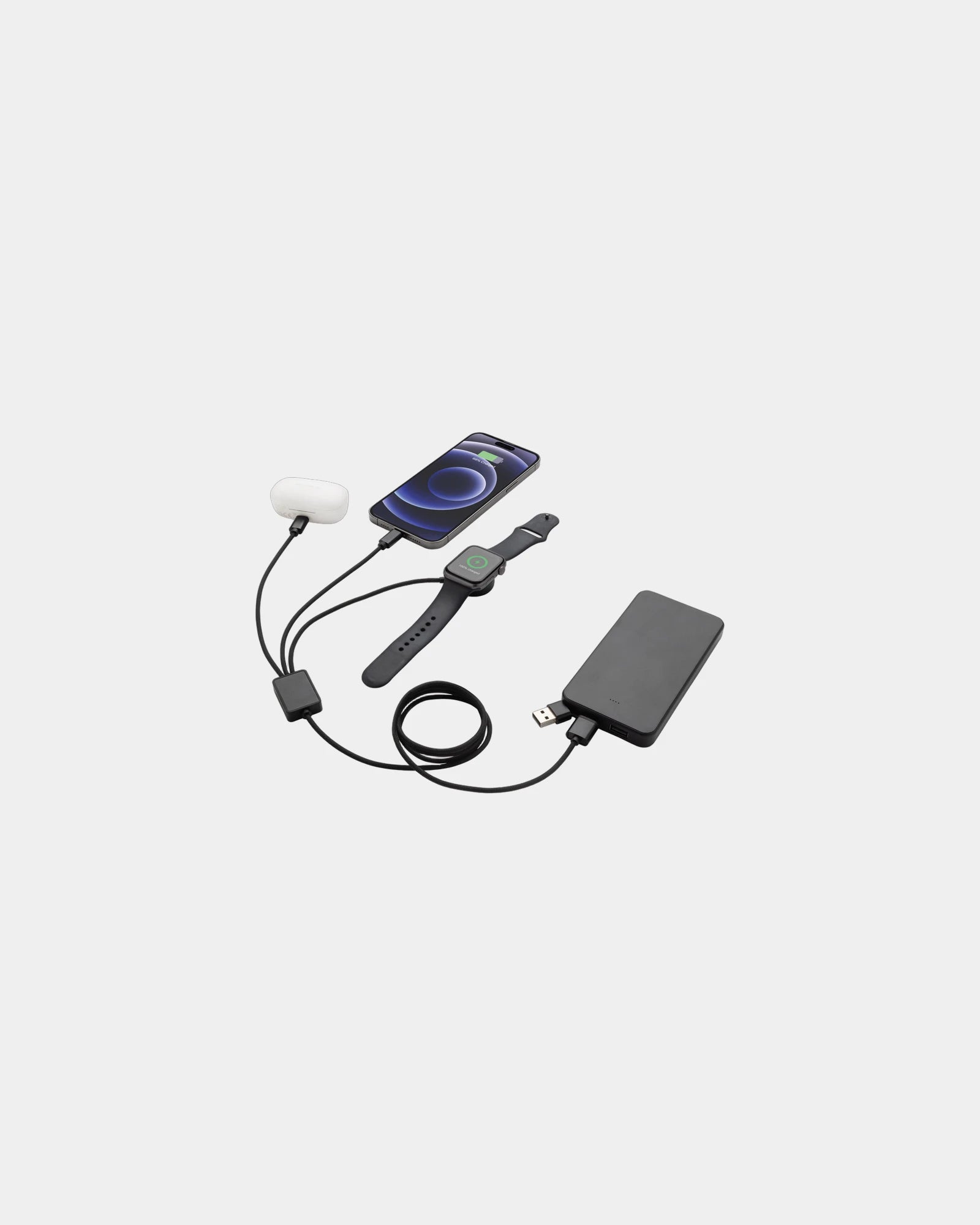 Multikabel 6-in-1 gerecycled RPET Terra om te personaliseren - 2