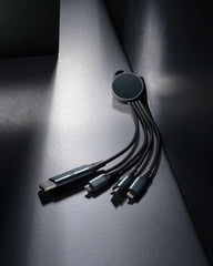 Multikabel 6-in-1 gerecycled aluminium om te personaliseren - 4