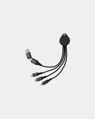 Multikabel 6-in-1 gerecycled aluminium om te personaliseren - Grijs