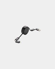 Oplaadkabel 6-in-1 gerecycled aluminium om te personaliseren - Grijs