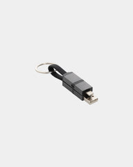 Oplaadkabel 4-in-1 gerecycled aluminium om te personaliseren - Grijs