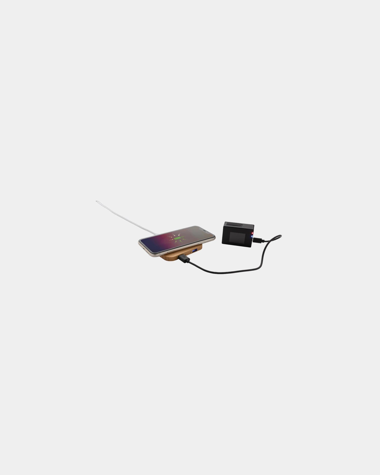 Draadloze oplader bamboe FSC USB om te personaliseren - 3