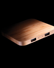 Draadloze oplader bamboe FSC USB om te personaliseren - 6