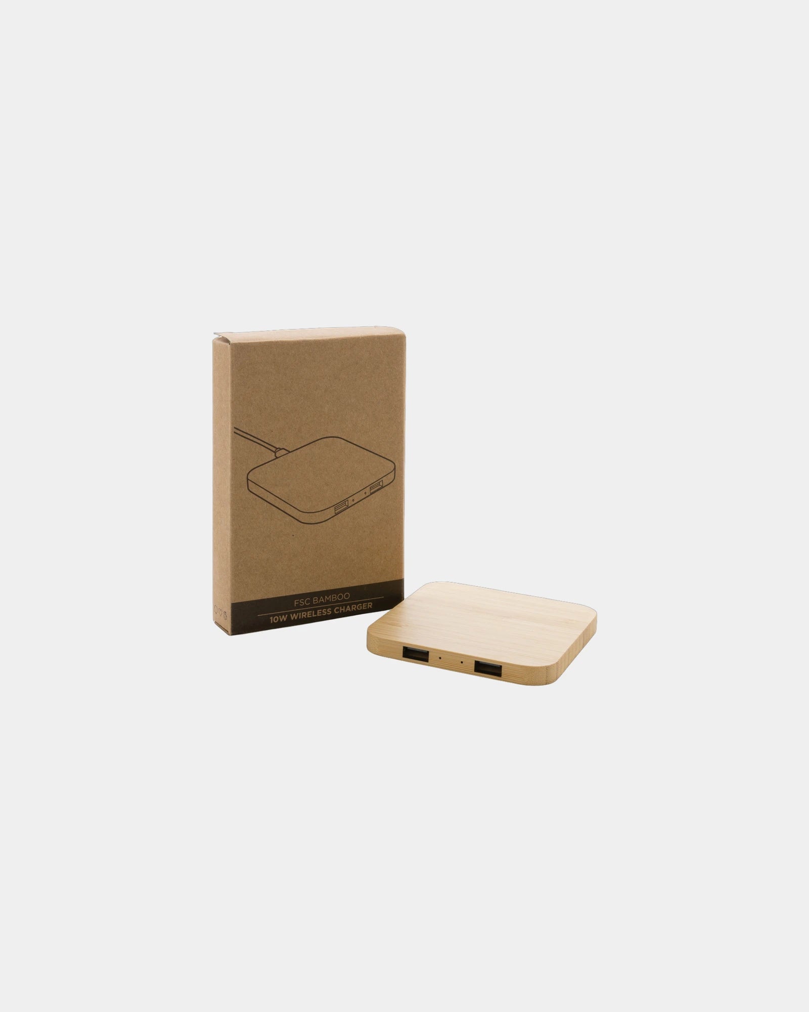 Draadloze oplader FSC bamboe om te personaliseren - 2