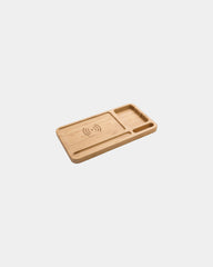 Bureau-organizer bamboe FSC draadloos om te personaliseren - Bruin