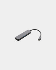 Hub HDMI gerecycled aluminium RCS om te personaliseren - Grijs