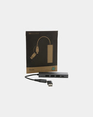 USB-hub gerecycled aluminium RCS Terra om te personaliseren - 2